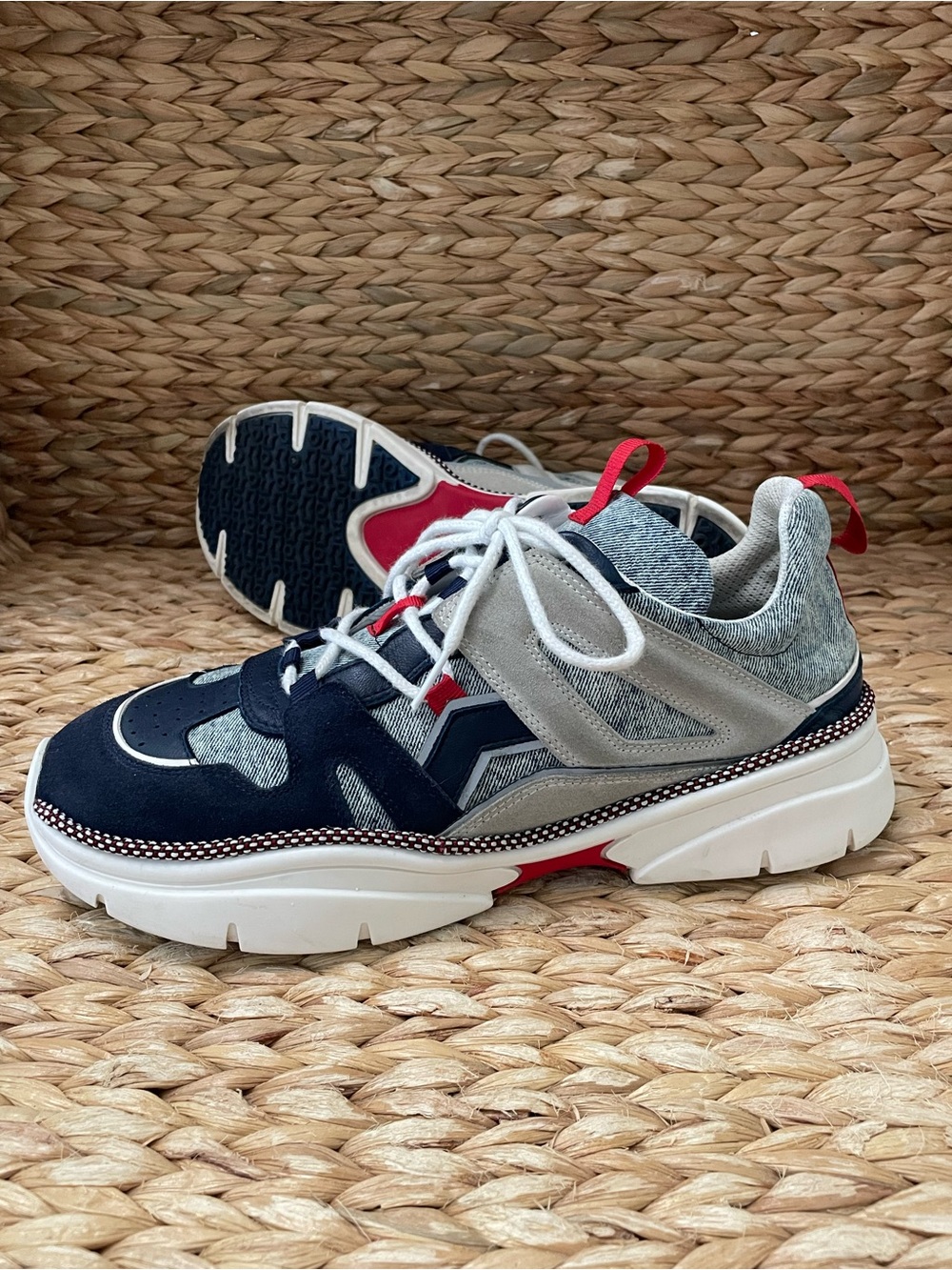 Isabel Marant‎ Kindsay Denim Suede Leather Snow Was Sneakers Womens 42 / 12